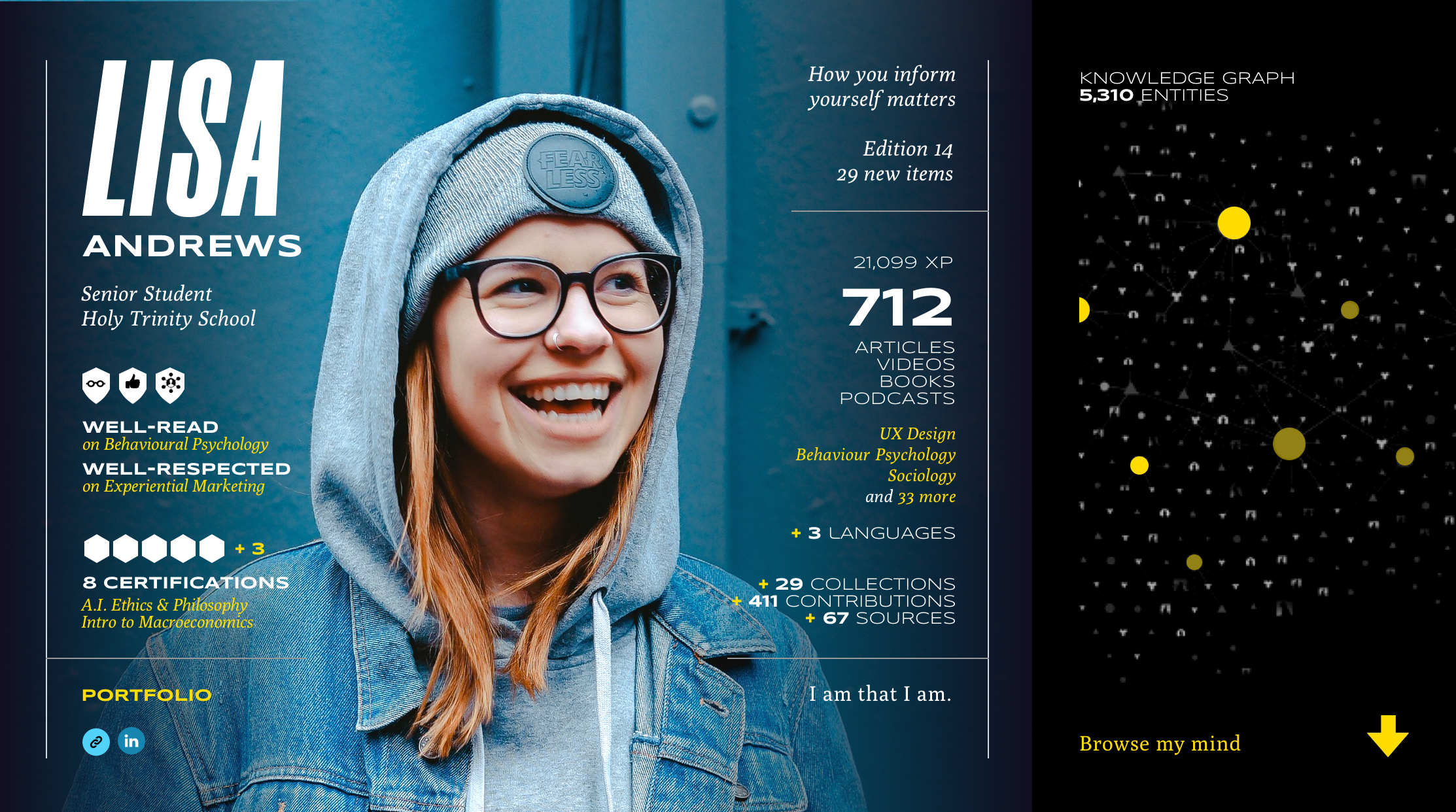 Lisa Andrews knowledge profile &mdash; 712 articles, videos, books and podcasts, 8 certifications, knowledge graph of 5,310 entities